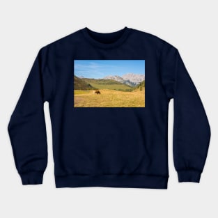 Italian Alpine Cow Crewneck Sweatshirt